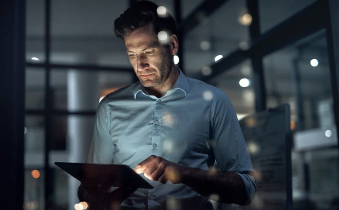 Cyber Security Officer Working